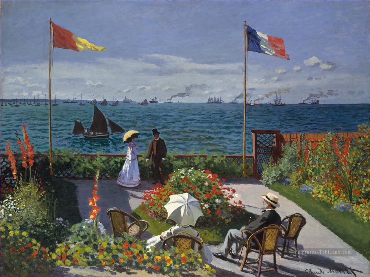 Jardin à SainteAdresse Claude Monet Peintures à l'huile